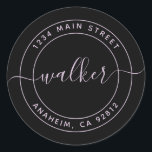 Create Your Own Round Return Address Classic Round Sticker<br><div class="desc">Create Your Own Round Return Address</div>
