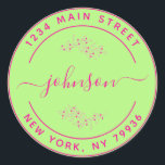 Create Your Own Round Return Address Classic Round Sticker<br><div class="desc">Create Your Own Round Return Address</div>