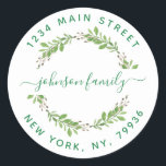 Create Your Own Round Return Address Classic Round Sticker<br><div class="desc">Create Your Own Round Return Address</div>