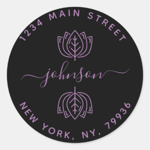 Create Your Own Round Return Address Classic Round Sticker