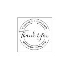 Create Your Own Round Wedding Thank You