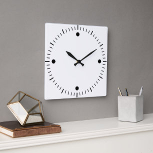 Create Your Own Round White-Framed Wall Clock
