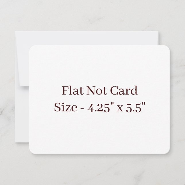 Create Your Own Rounded 3.5" x 5" Flat Card (Front)