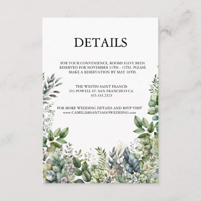 Create Your Own Rustic Enclosure Card (Front)