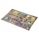 Create your own rustic family photo collage placemat (On Table)