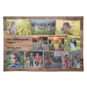 Create your own rustic family photo collage placemat (Front)