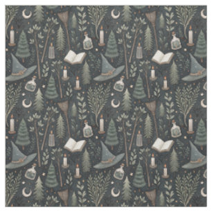 Create Your Own Rustic Floral Forest Magic Fabric