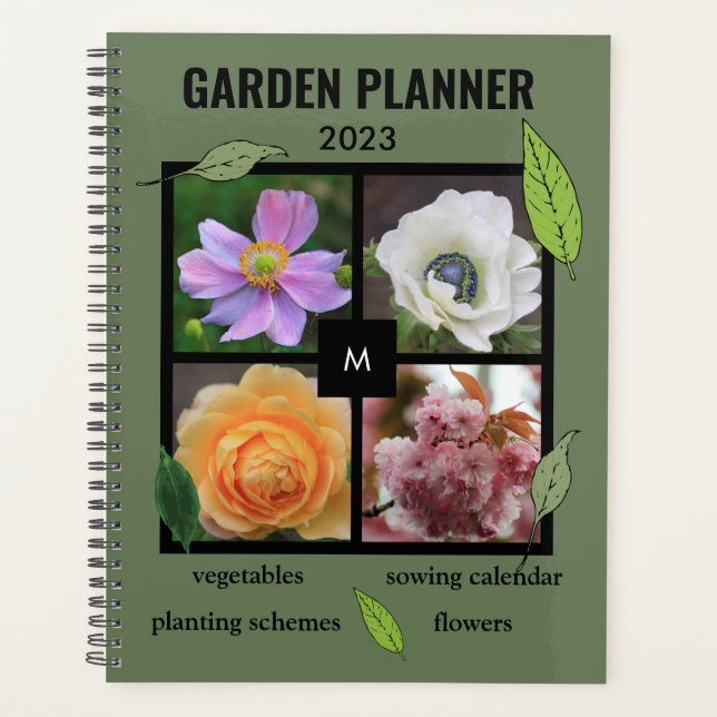 Create your own rustic garden photo planner (Front)