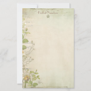 Create Your Own Rustic Roses Daisies Stationery