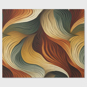 Create Your Own Sage Amber Waves Autumn Wrapping Paper
