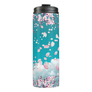 Create Your Own Sakura Cherry Blossoms Thermal Tumbler