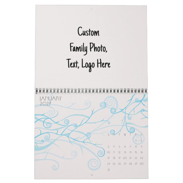 Create Your Own Sakura Deco Calendar - Custom (Jan 2027)