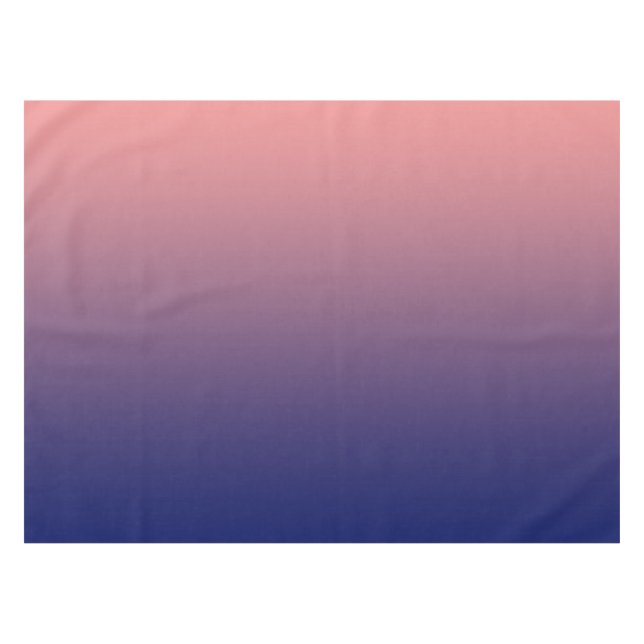 Create your own | salmon pink to blue gradient tablecloth (Front (Horizontal))