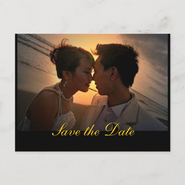 CREATE YOUR OWN SAVE THE DATE ANNOUNCEMENT POSTCARD (Front)