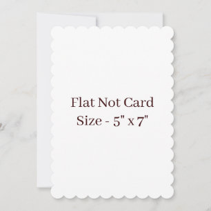 Create Your Own Scalloped 5" x 7" Flat Card