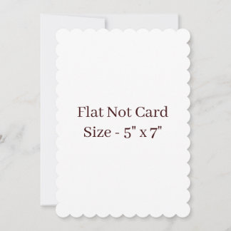 Create Your Own Scalloped 5" x 7" Flat Card