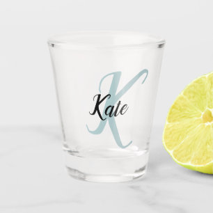 Create Your Own Script Monogrammed Initial & Name Shot Glass