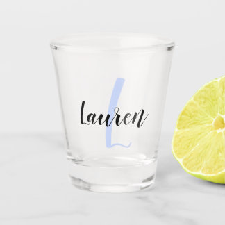 Create Your Own Script Monogrammed Initial & Name Shot Glass