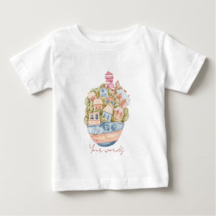 Create Your Own Sea is Home Nautical Lighthouse Baby T-Shirt