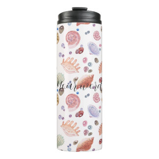 Create Your Own Sea Shells Beach Thermal Tumbler