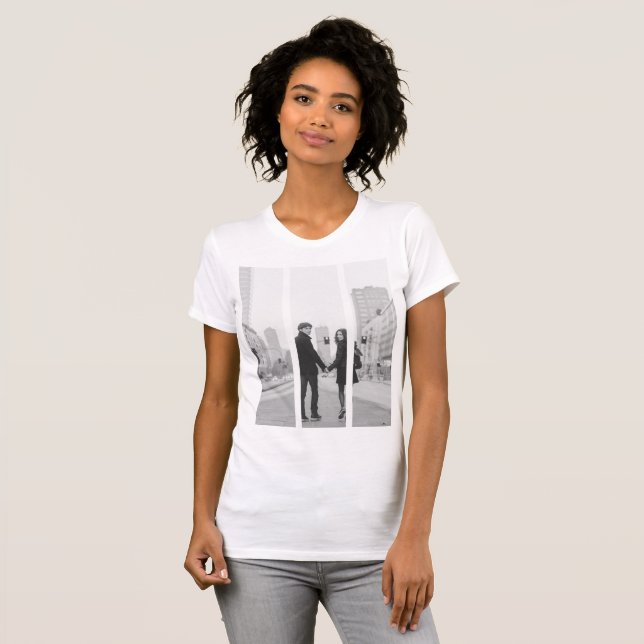 Create-Your-Own Segmented Window Pane Photo Memory T-Shirt (Front Full)
