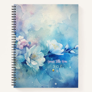 Create Your Own Shabby Chic Misty White Tea Roses Notebook