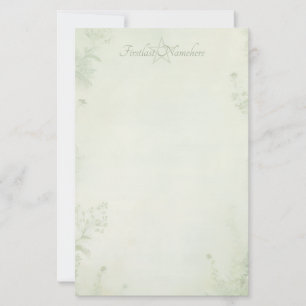 Create Your Own Shabby Chic Whildflowers Greenery Stationery