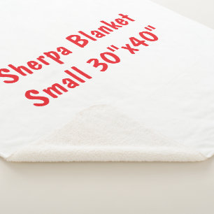 Create Your Own Sherpa Blanket Small 30"x40"
