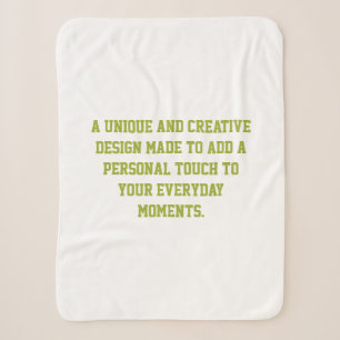 Create Your Own Sherpa Fleece Blanket