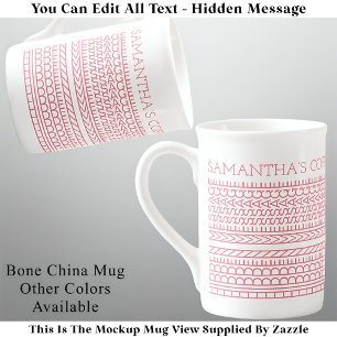 Create Your Own Short Hidden Message 148PW Novelty Bone China Mug