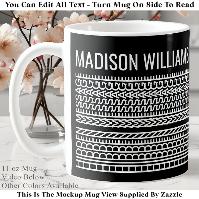 Create Your Own Short Hidden Message & Name 105W Coffee Mug (Creator Uploaded)