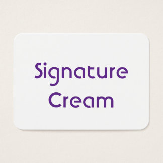 Create Your Own Signature Cream