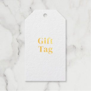Create Your Own - Signature Gold Foil Colour Gift Tags