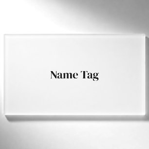 Create Your Own - Signature Name Tag
