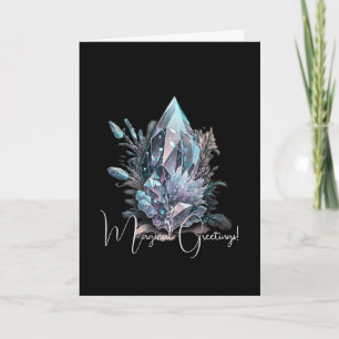 Create Your Own Silver Crystals Card