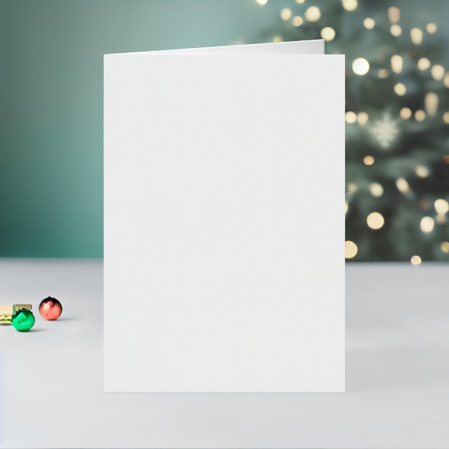 Create Your Own Silver Foil Folded Holiday Card (Holiday In Situ 2)