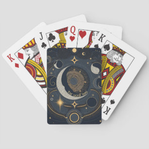 Create Your Own Silver & Gold Celestial Lunar Playing Cards