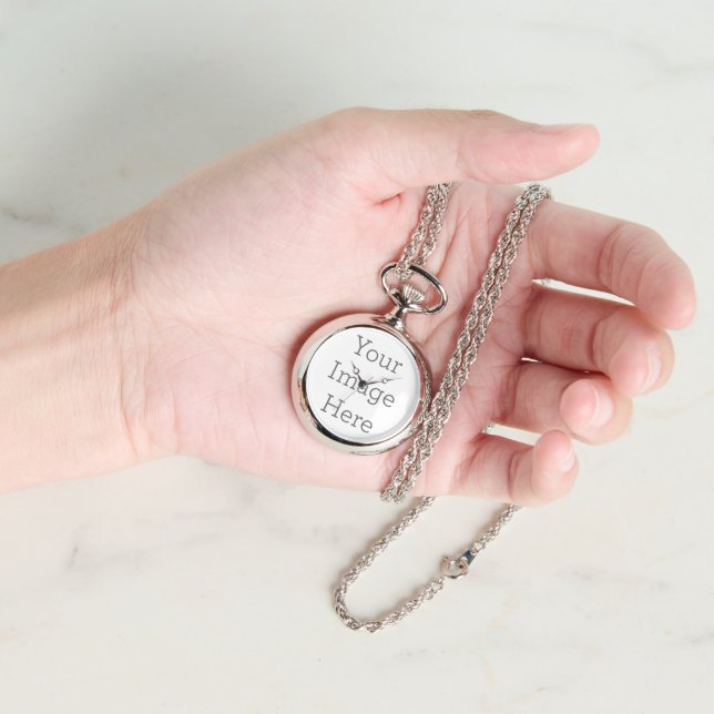 Silver Necklace Watch Watch (Hand)