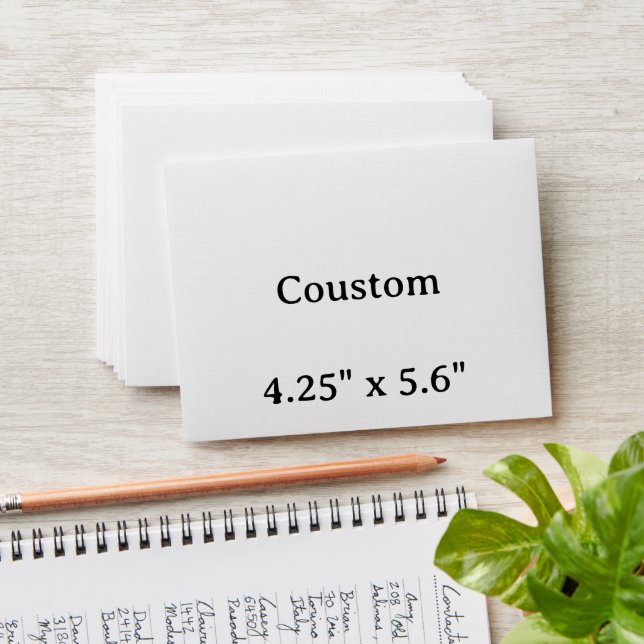 create your own simple4.25" x 5.6" Envelope (Stacked)