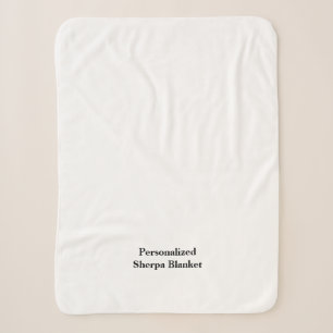 Create your own simple 30" x 40" small sherpa blanket