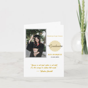 Create your own simple 4" x 5.6" Graduation Photo  Card