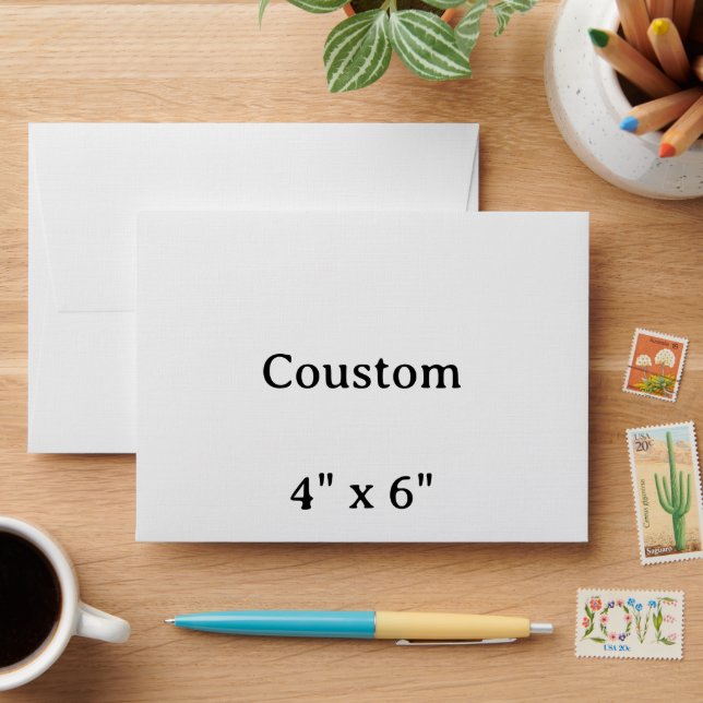 create your own simple 4" x 6" Envelope (Desk)