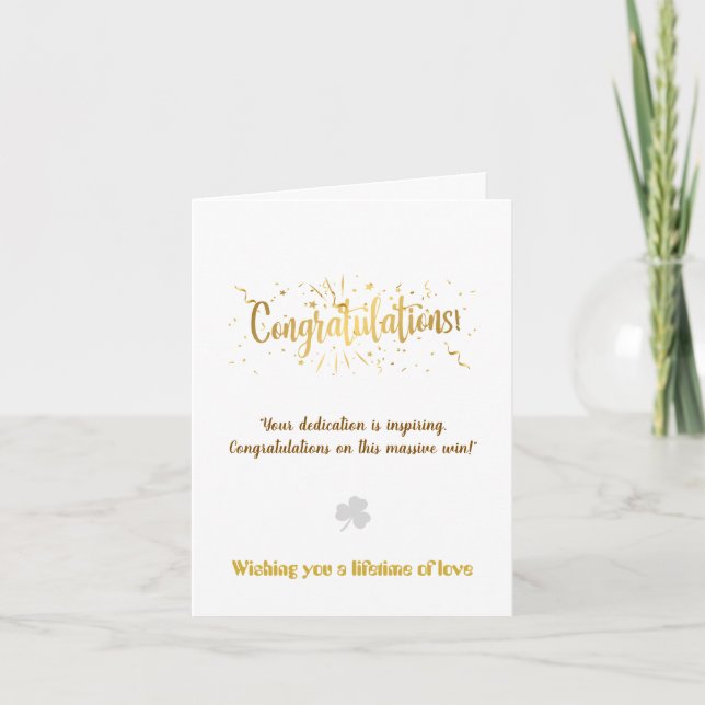 Create Your Own Simple 4x5.6 Congratulations Card  (Front)