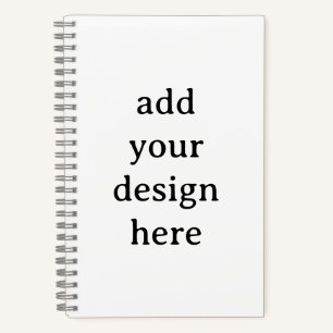 Create Your Own Simple 5.5" x 8.5" Deluxe Spiral  Notebook
