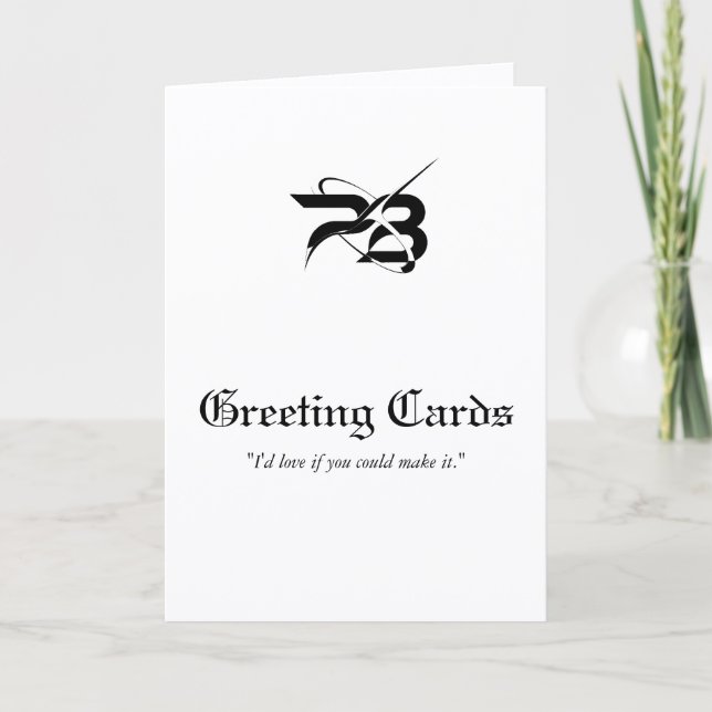 Create Your Own Simple 5" x 7" Folded Greeting Card (Front)