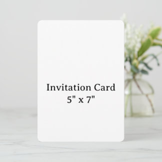 create your own simple 5" x 7" Rounded Invitation