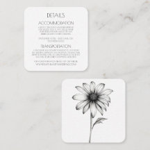 Create Your Own - Simple Black & White Flower