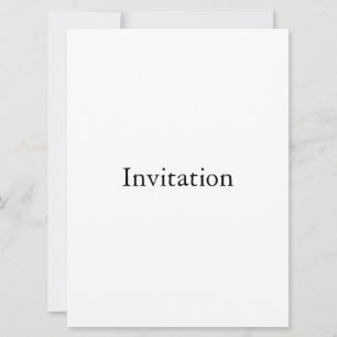 Create Your Own Simple Brand Promotion 6.5"x8.75" Invitation