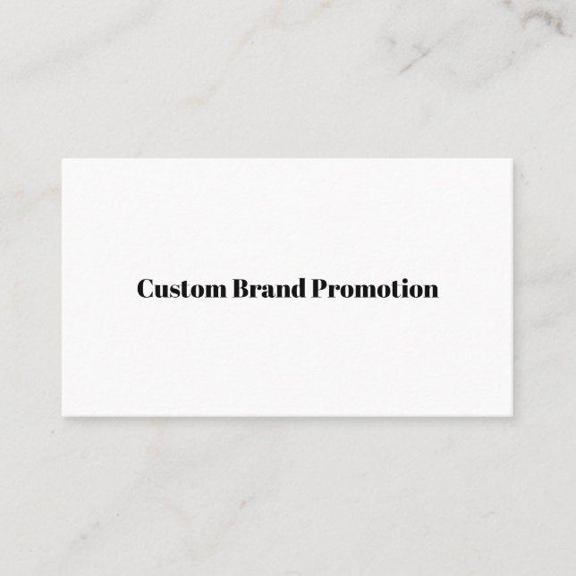 Create Your Own Simple Brand Promotion Appointment Card (Front)