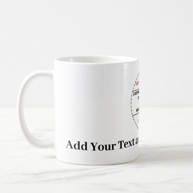 Create Your Own Simple Brand Promotion Coffee Mug (Left)